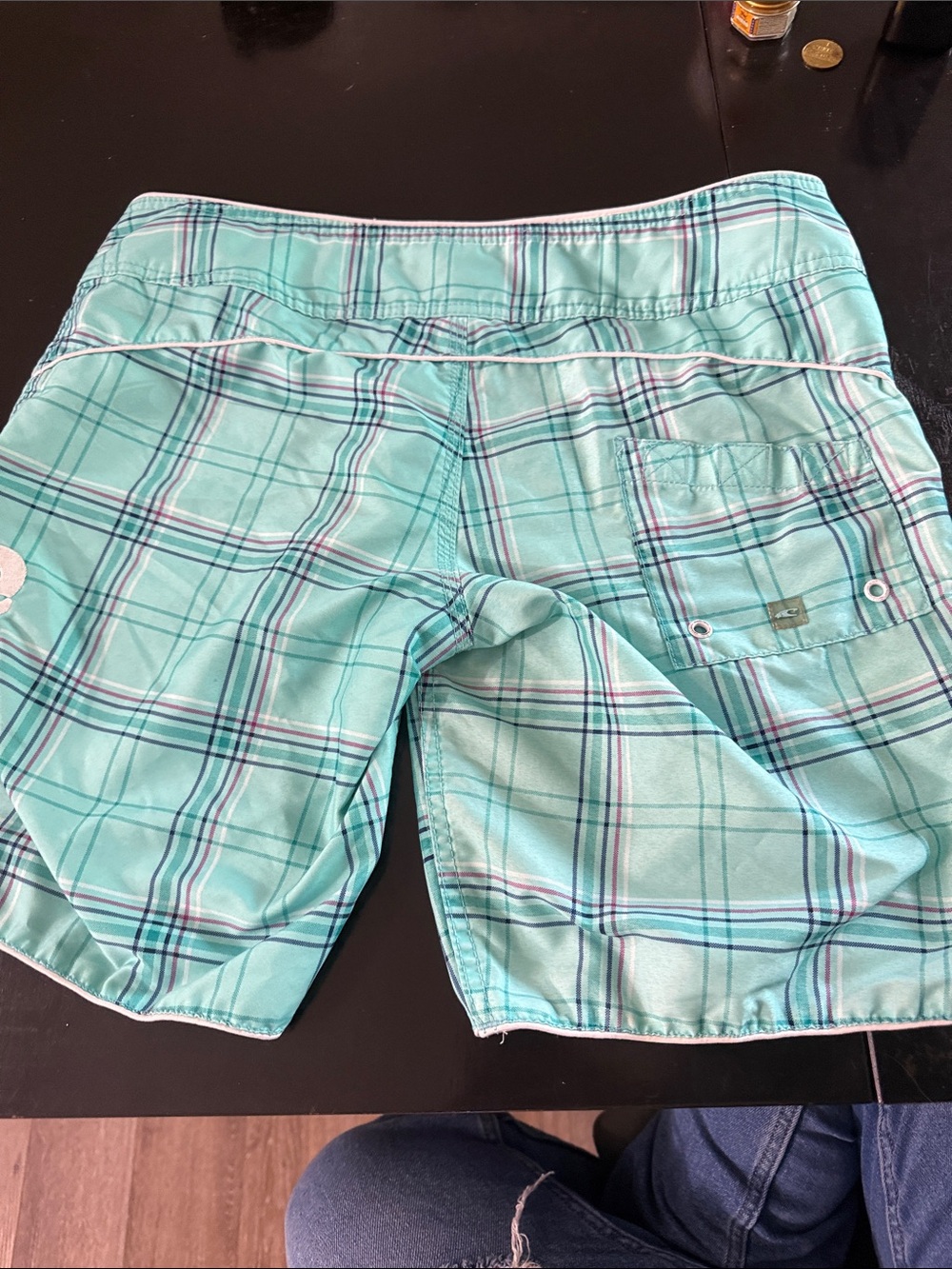 O’Neill Plaid Bermuda Shorts with Pink Accents - Picture 4 of 6